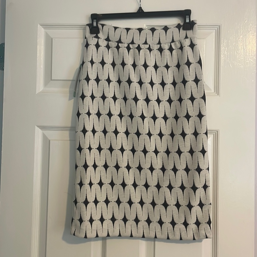 Printed pencil skirt